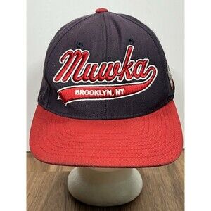 Mishka Brooklyn NY Starter Snapback Hat Navy Red Keep Watch Eyeball Cap